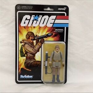 GI Joe Bazooka 3.75" Super7 ReAction Action Figure New In Hand